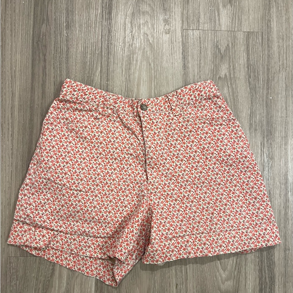 Vintage 90s Lee Pink Floral Women's Shorts Bermudas Classic Retro‎